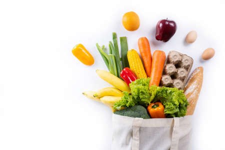 health food  fruit and vegetable in Supermarket Grocery shopping conceptの写真素材