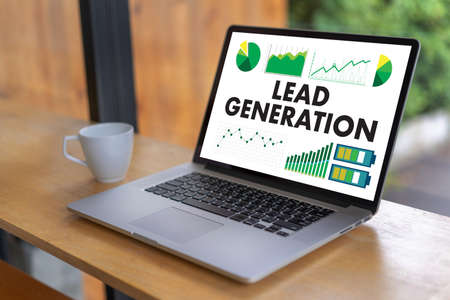 LEAD GENERATION  Business Funnel marketing processの写真素材