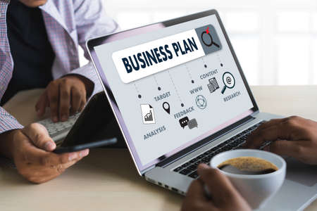 Business Plan Planning marketing businessman modern office Digital