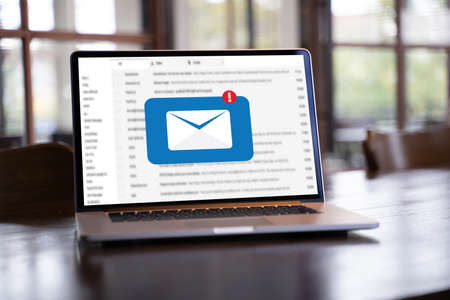 Mail Communication Connection message to mailing contacts phone Global Letters Concept