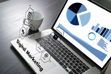 Digital Marketing Media Search Engine SEO  startup projectの写真素材