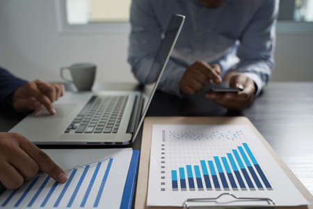 Customer Marketing Sales Dashboard Graphics Concept Business Man Sales Increase Revenue Shares