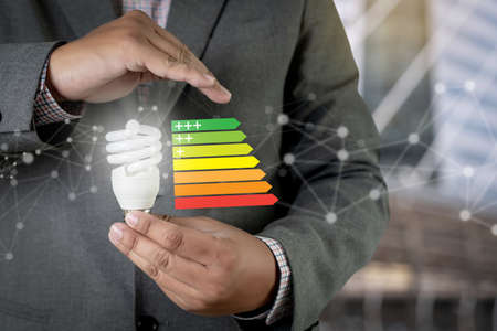 energy rating chart Eco man energy efficiency scale image