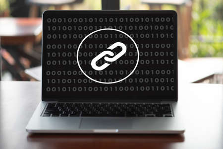 Backlinks Technology Online Web Backlinks Technology Online Web Businessmanの写真素材