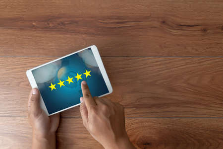 Online Reviews Evaluation time for review Inspection Assessment Auditingの写真素材