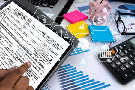 finance documents digital graph finance with social network diagram Financing Accounting