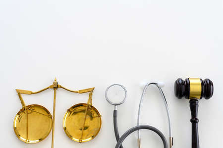 law concept Judge law medical Pharmacy compliance Health care business rulesの写真素材