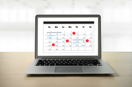 Appointment Reminder to Calendar and Organizer Agendaの写真素材