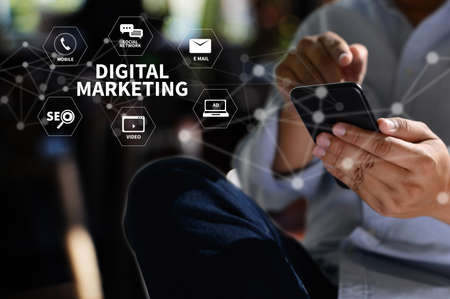 DIGITAL MARKETING new startup project Online Search Engine Optimisation concept