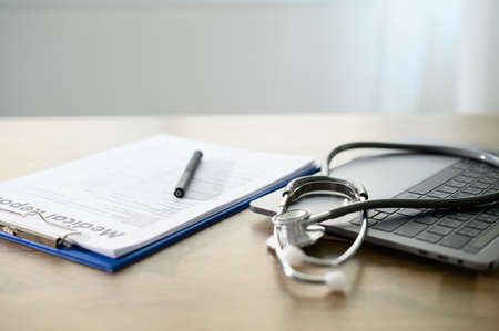 Medical records patient information Medical technology conceptの写真素材