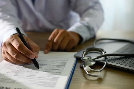 Medical records patient information Medical technology concept