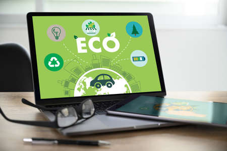 designer studio  Eco-friendly care of ecosystem Recyclingの写真素材