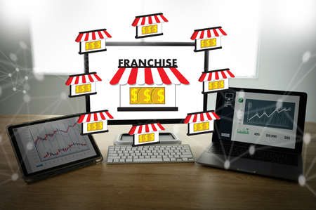 Franchise business concept.
global network connection on franchise marketing connection Franchise systemの写真素材