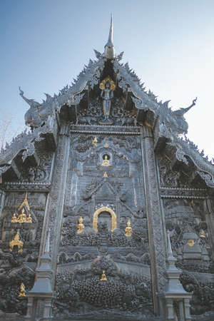 Thai temple The famous marble temple chiang mai Thailand Thai art