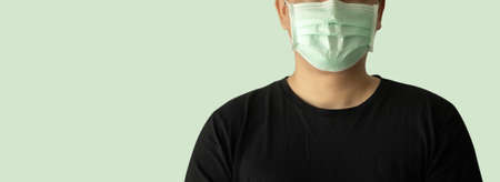virus Coronavirus COVID-19 protection face mask against coronavirusmask hospital header  Banner panorama medicalの写真素材