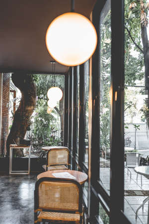 Interior design of a Happy Bones style, Coffee shop, cafe Cafe shop & Restaurant designの写真素材