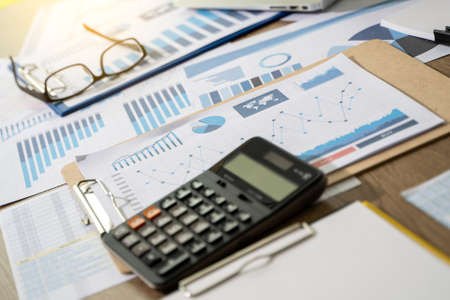 Financial Report- Business Accounting working and analyzing financial documents Analytics Statistics...