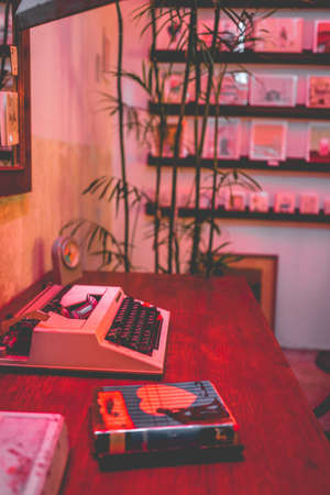 Interior design of a Happy Bones style, Coffee shop, cafe.の写真素材