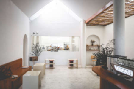 Interior design of a Happy Bones style, Coffee shop, cafe.の写真素材