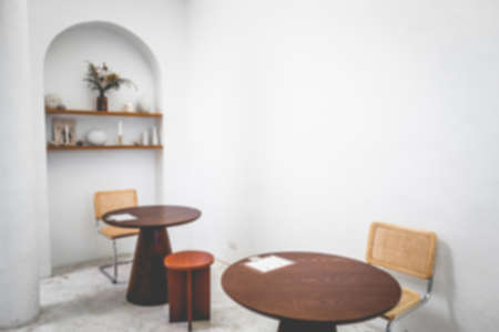 Interior design of a Happy Bones style, Coffee shop, cafe.の写真素材