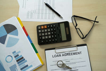 LOAN Business and finance Business loan agreement real estate, home loan and investmentsの写真素材