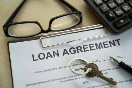 LOAN Business and finance Business loan agreement real estate, home loan and investmentsの写真素材