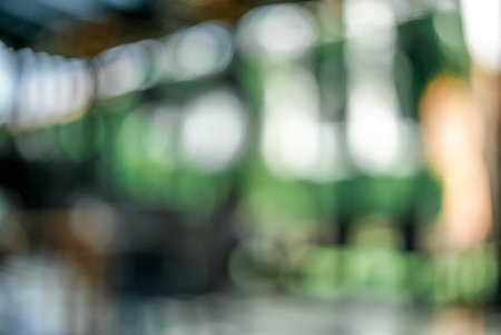 Green bokeh blur abstract background  blurry from nature Blur outside green garden environment blurの写真素材