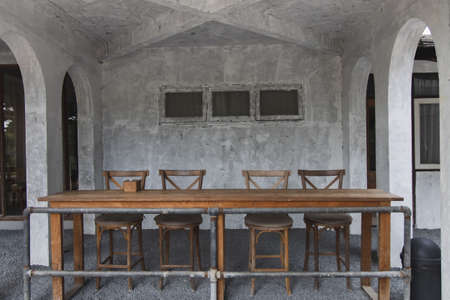 Layout in a loft style in dark colors open space interior view of various coffee Welcome open coffee...