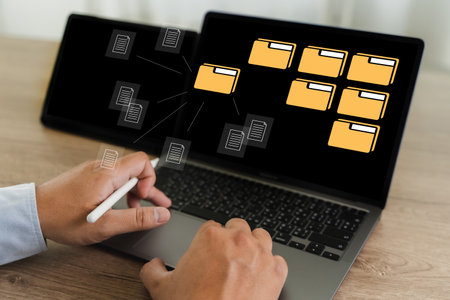 stressed Asia Businesswoman feels uncomfortable working job headache unhappy problem workerの写真素材