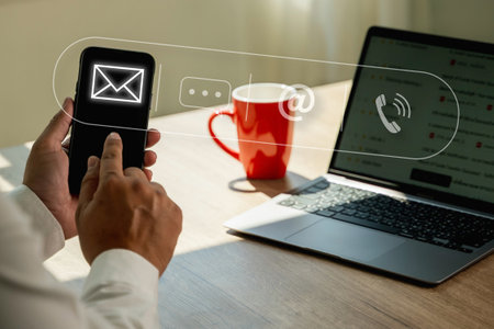 Mail Communication Connection message to mailing contacts phone business communication e-mail
