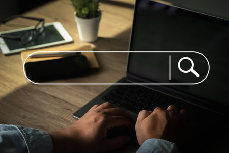 Searching Browsing Internet Data  on computer Search Engine Optimization seo find marketing...