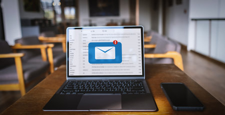 Mail Communication Connection message to mailing contacts phone Global Letters Concept