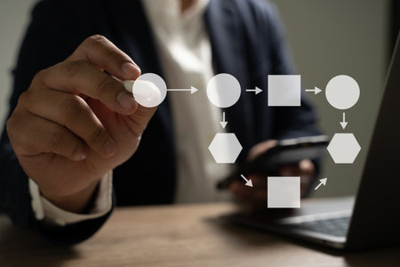 Automation Software Technology Workflow Business process developmentの写真素材