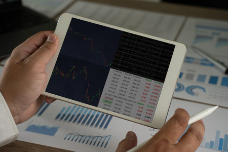 financial background financial data concept paper chart analysis data report stock bank Strategy,...