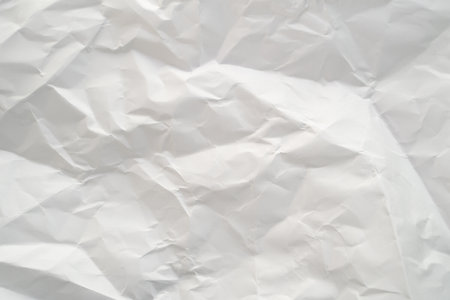White recycled craft paper texture Crumpled Paper Texture with Wrinkles and Creasesの写真素材