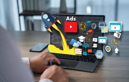Digital marketing ads product services campaign, video social search targeting conversion analytics...
