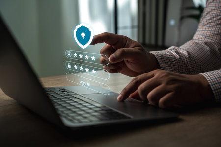 man using smartphone otp screen verification checking otp code online login Digital Identity...