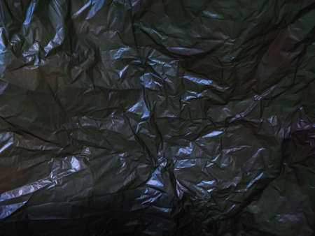 Black plastic bag texture and backgroundの写真素材