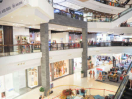 Abstract blur shopping mall background