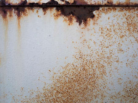 The scenery of a rusty metal wall, old metal sheet and corrosion Texture