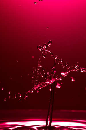 close up  water drop collisionの写真素材