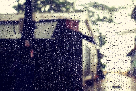 rain on the window