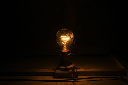 dirty lampの写真素材