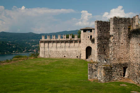 Angera Castle Wallsの写真素材