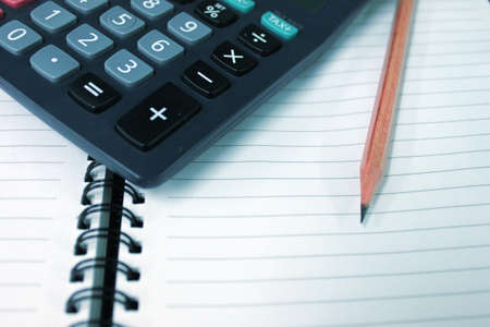 Calculator on documentsの写真素材