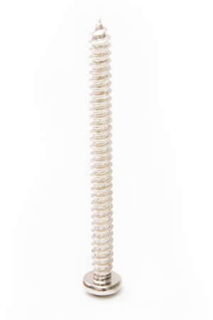 Screw on white background