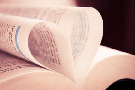 Heart book page