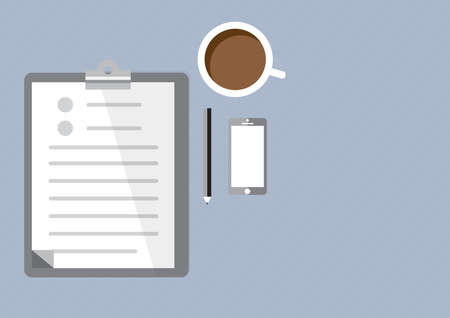 concept with check listのイラスト素材