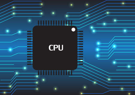 cpuのイラスト素材