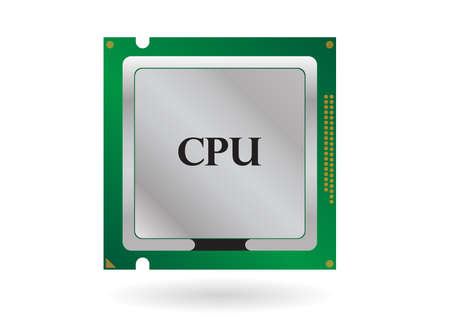 CPUのイラスト素材